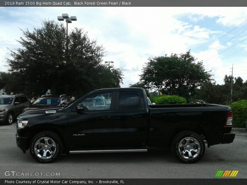 Black Forest Green Pearl / Black 2019 Ram 1500 Big Horn Quad Cab