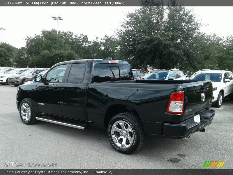 Black Forest Green Pearl / Black 2019 Ram 1500 Big Horn Quad Cab