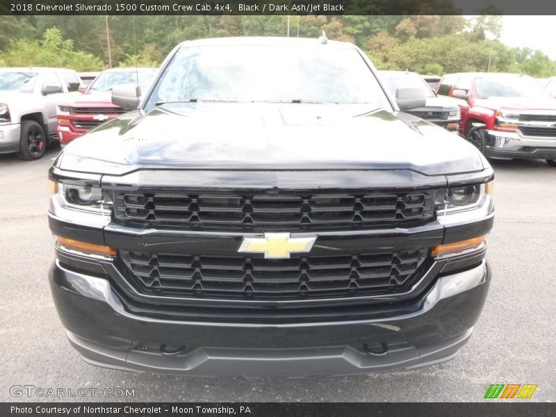 Black / Dark Ash/Jet Black 2018 Chevrolet Silverado 1500 Custom Crew Cab 4x4