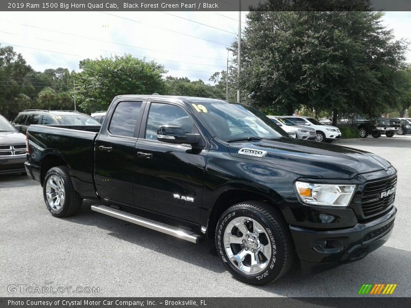 Black Forest Green Pearl / Black 2019 Ram 1500 Big Horn Quad Cab