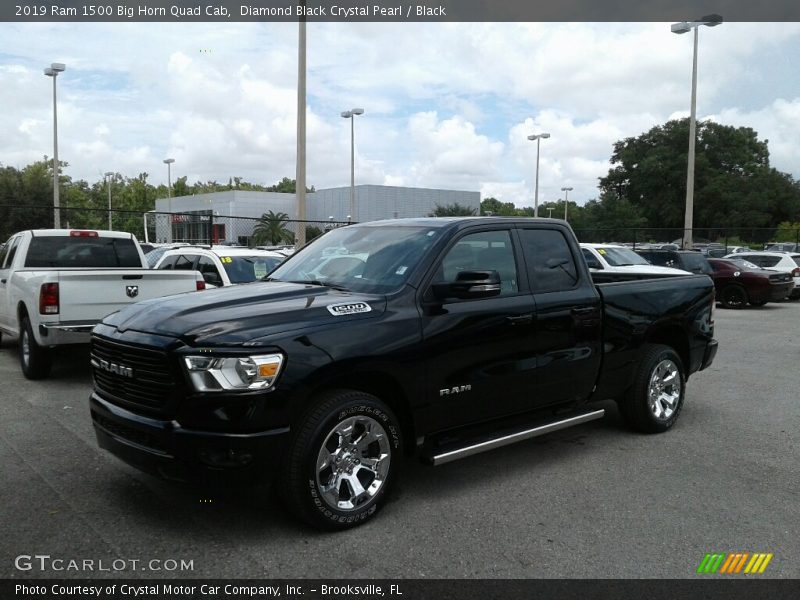Diamond Black Crystal Pearl / Black 2019 Ram 1500 Big Horn Quad Cab