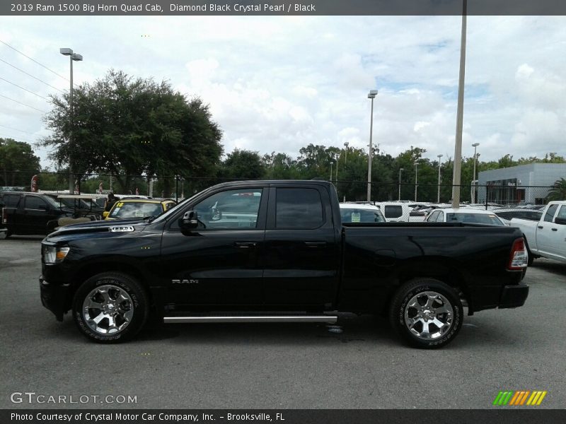 Diamond Black Crystal Pearl / Black 2019 Ram 1500 Big Horn Quad Cab