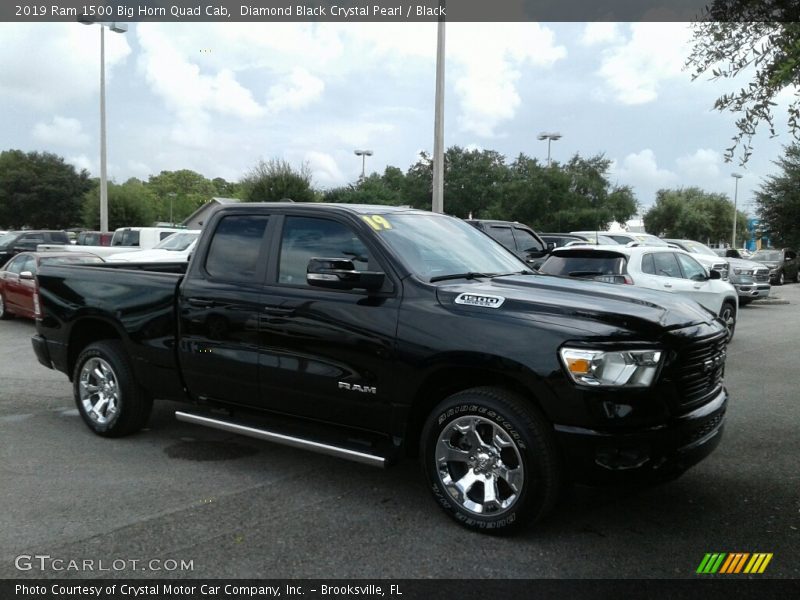 Diamond Black Crystal Pearl / Black 2019 Ram 1500 Big Horn Quad Cab