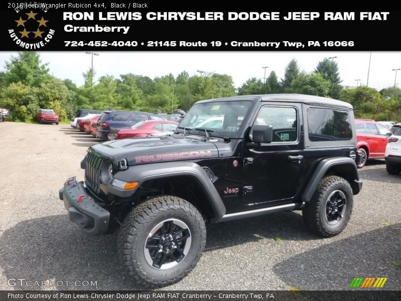 Black / Black 2018 Jeep Wrangler Rubicon 4x4