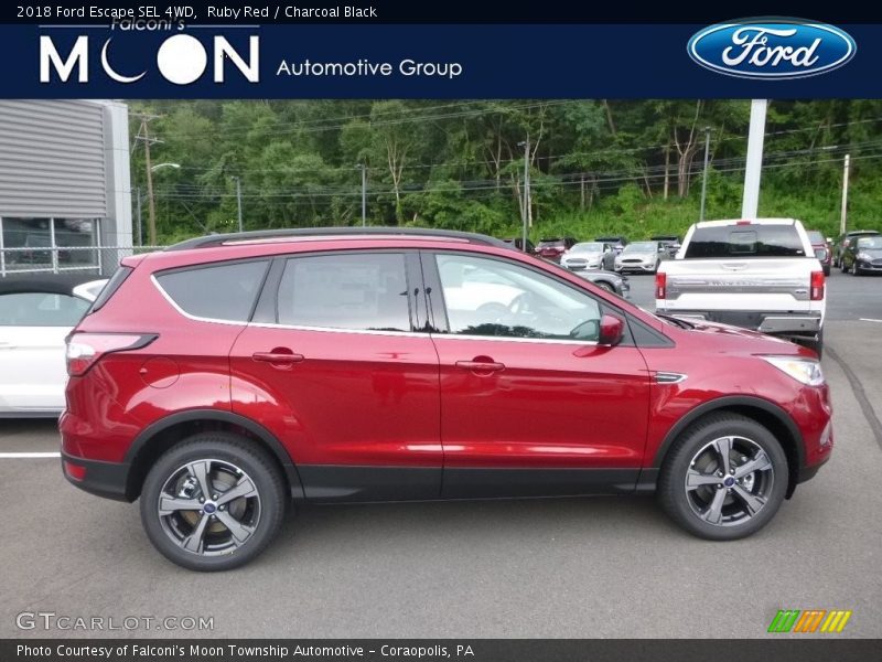 Ruby Red / Charcoal Black 2018 Ford Escape SEL 4WD