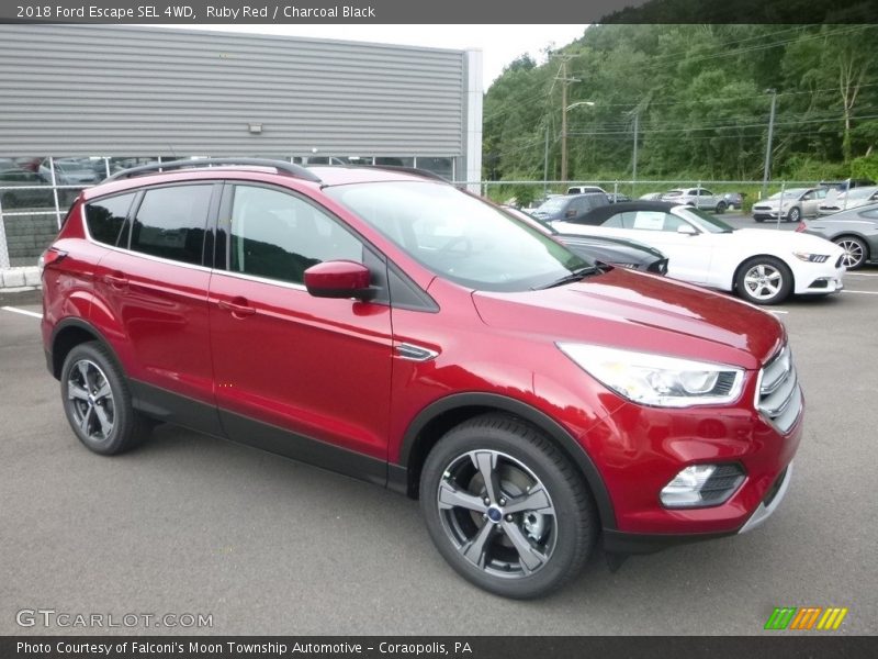 Ruby Red / Charcoal Black 2018 Ford Escape SEL 4WD