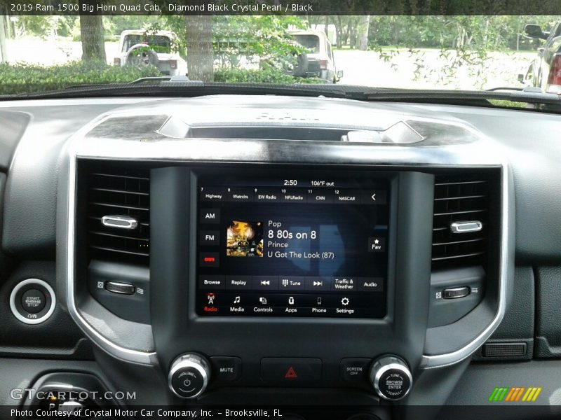 Diamond Black Crystal Pearl / Black 2019 Ram 1500 Big Horn Quad Cab