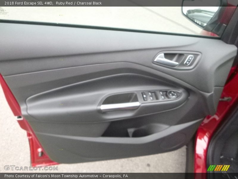 Ruby Red / Charcoal Black 2018 Ford Escape SEL 4WD