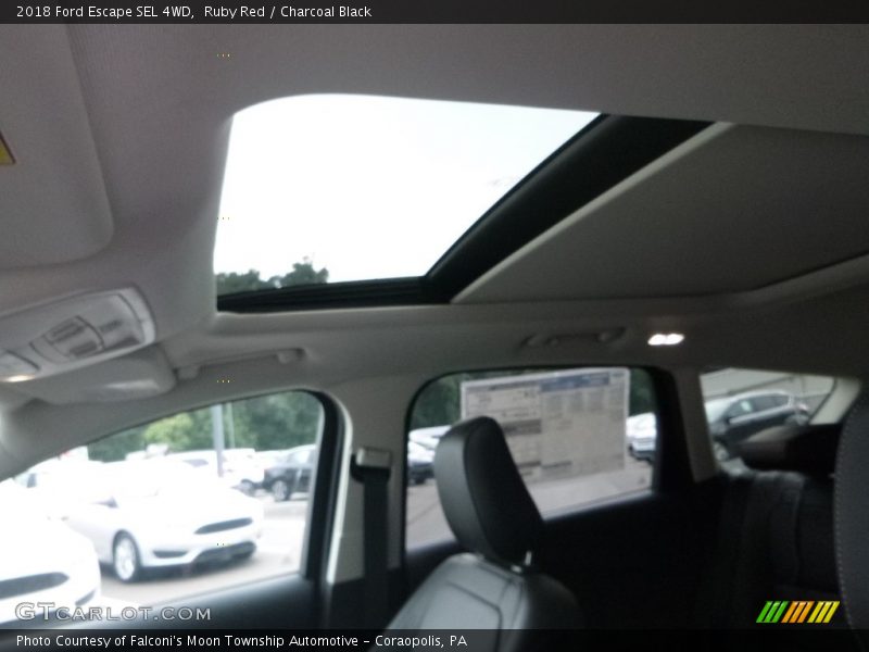 Ruby Red / Charcoal Black 2018 Ford Escape SEL 4WD