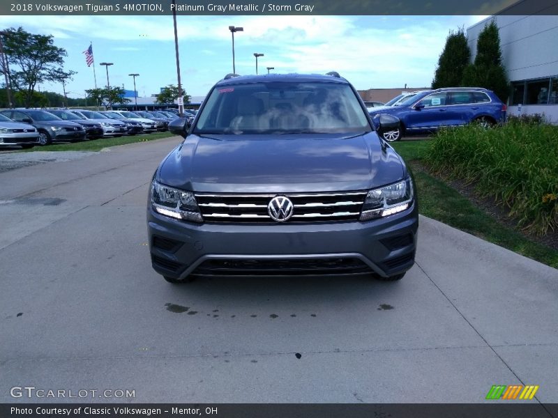 Platinum Gray Metallic / Storm Gray 2018 Volkswagen Tiguan S 4MOTION