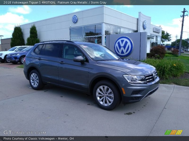 Platinum Gray Metallic / Storm Gray 2018 Volkswagen Tiguan S 4MOTION