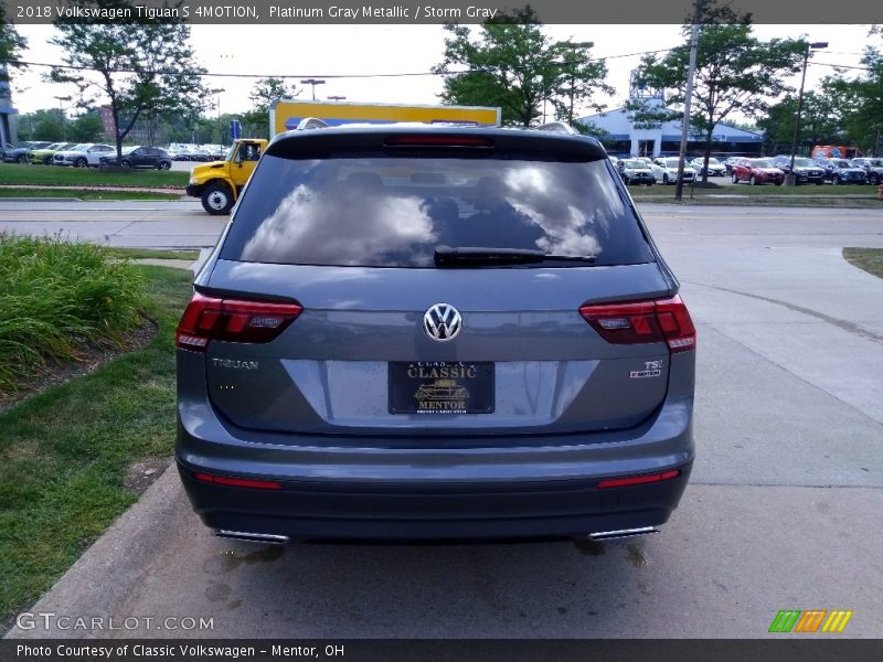 Platinum Gray Metallic / Storm Gray 2018 Volkswagen Tiguan S 4MOTION
