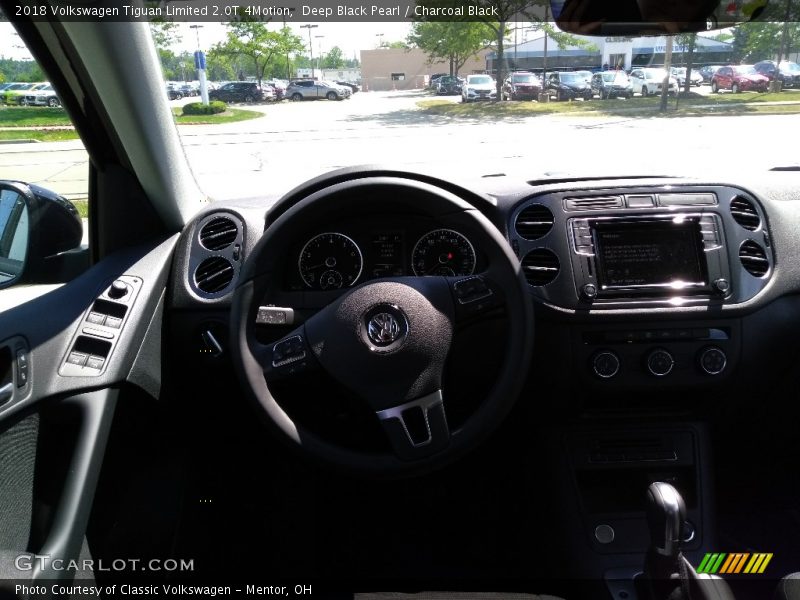Deep Black Pearl / Charcoal Black 2018 Volkswagen Tiguan Limited 2.0T 4Motion