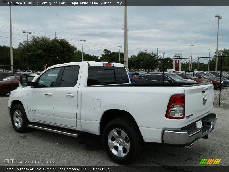 Bright White / Black/Diesel Gray 2019 Ram 1500 Big Horn Quad Cab