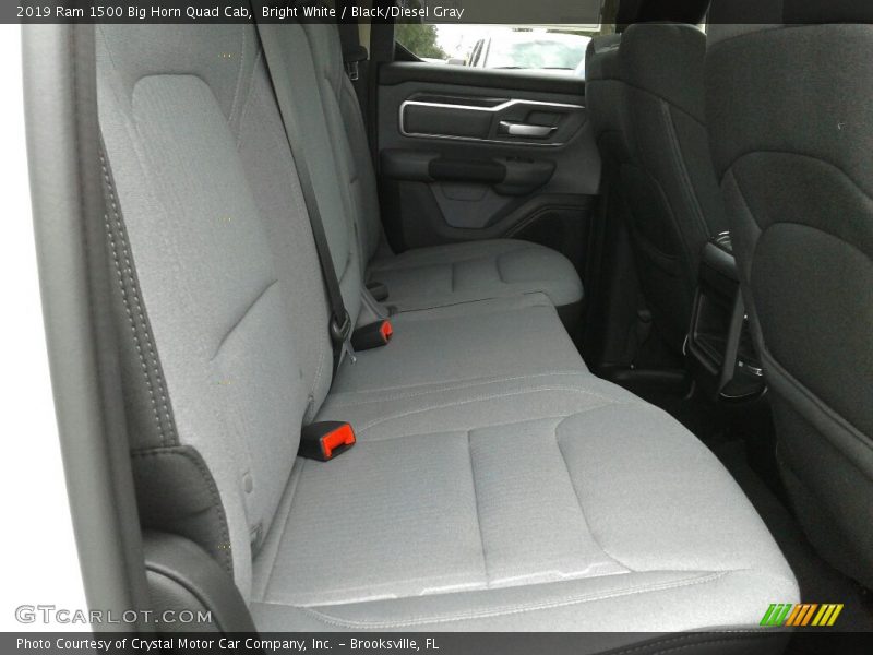 Bright White / Black/Diesel Gray 2019 Ram 1500 Big Horn Quad Cab