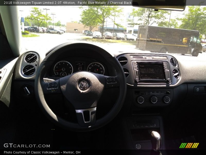 Pacific Blue Metallic / Charcoal Black 2018 Volkswagen Tiguan Limited 2.0T 4Motion