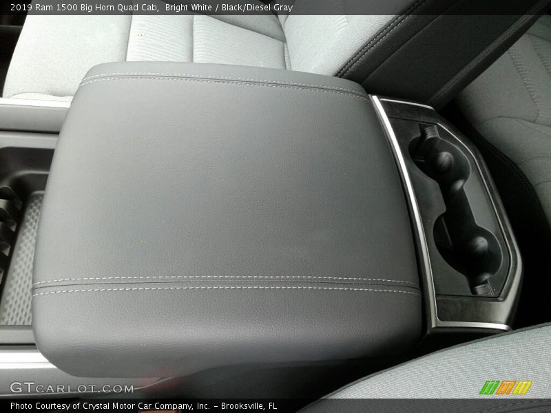 Bright White / Black/Diesel Gray 2019 Ram 1500 Big Horn Quad Cab