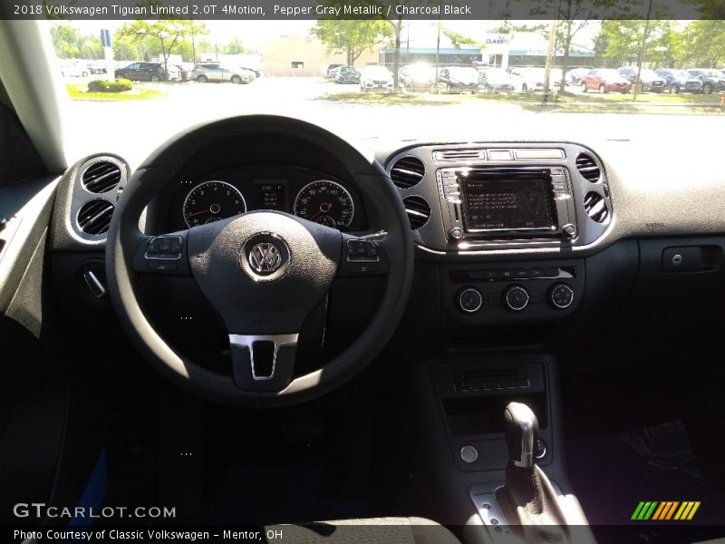 Pepper Gray Metallic / Charcoal Black 2018 Volkswagen Tiguan Limited 2.0T 4Motion