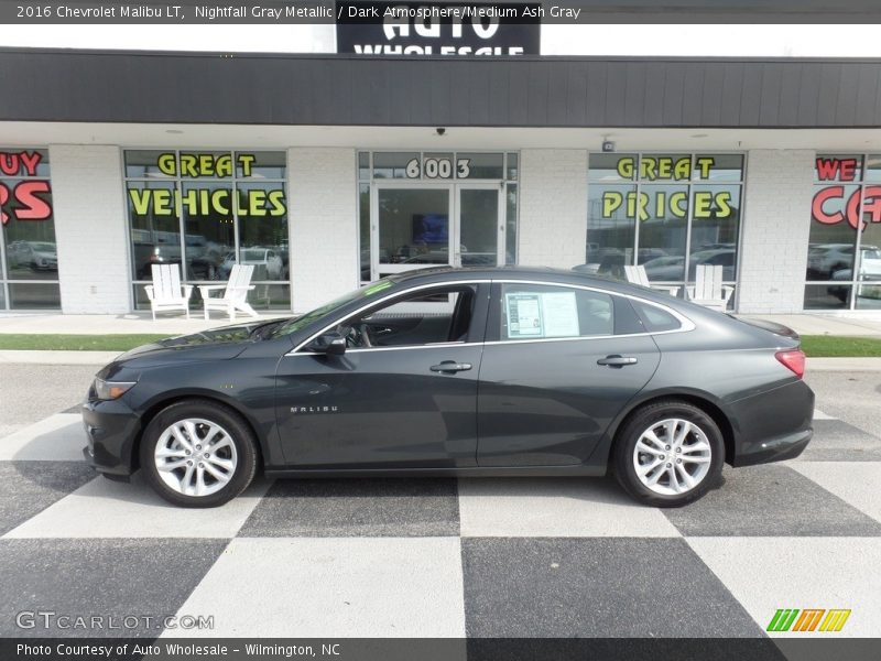 Nightfall Gray Metallic / Dark Atmosphere/Medium Ash Gray 2016 Chevrolet Malibu LT