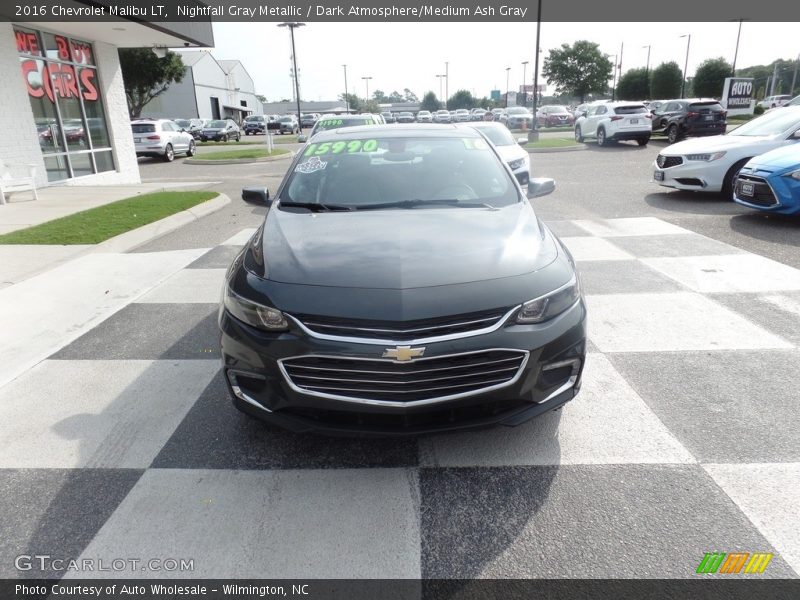 Nightfall Gray Metallic / Dark Atmosphere/Medium Ash Gray 2016 Chevrolet Malibu LT