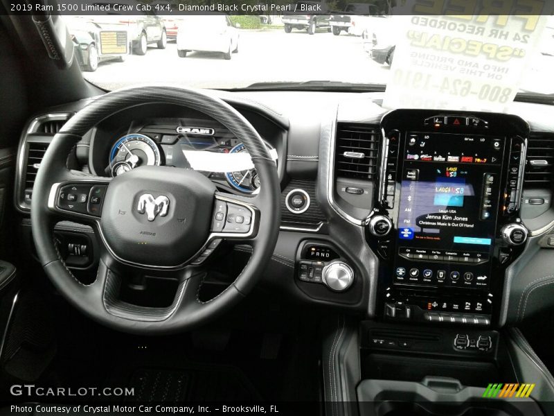 Diamond Black Crystal Pearl / Black 2019 Ram 1500 Limited Crew Cab 4x4
