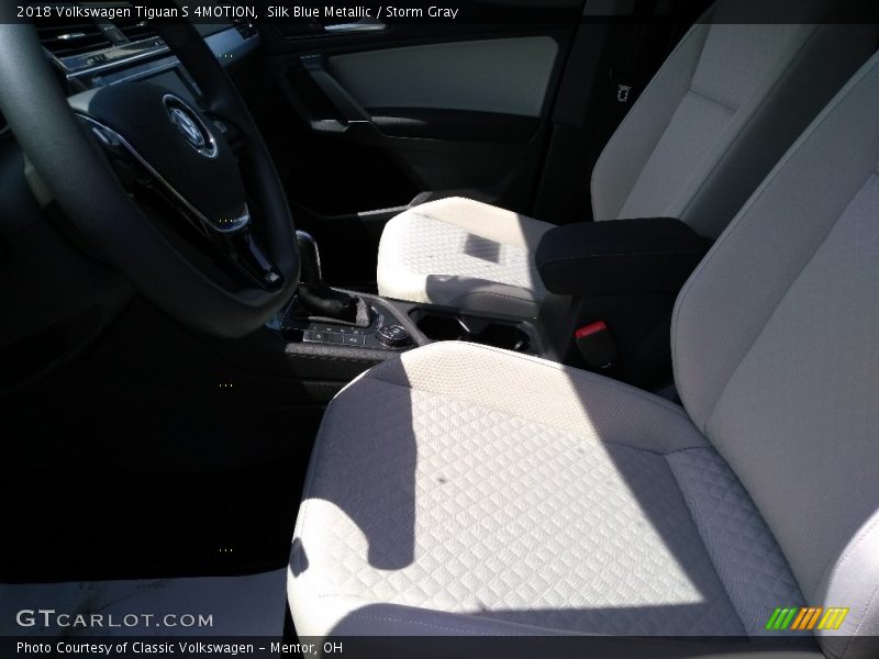 Silk Blue Metallic / Storm Gray 2018 Volkswagen Tiguan S 4MOTION