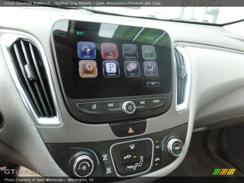 Nightfall Gray Metallic / Dark Atmosphere/Medium Ash Gray 2016 Chevrolet Malibu LT