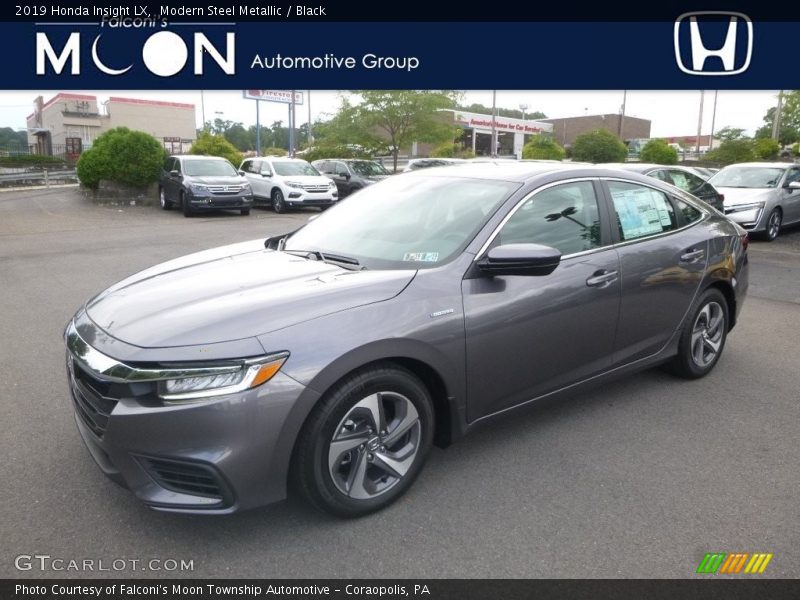 Modern Steel Metallic / Black 2019 Honda Insight LX