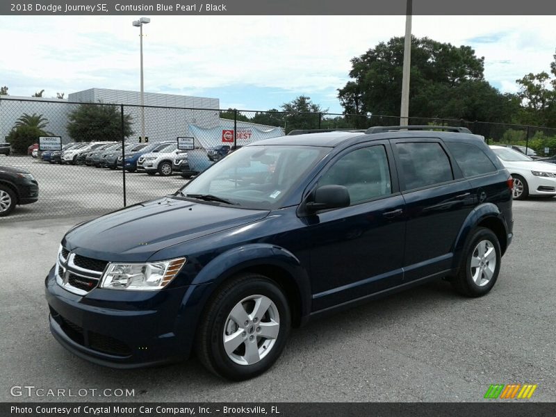 Contusion Blue Pearl / Black 2018 Dodge Journey SE