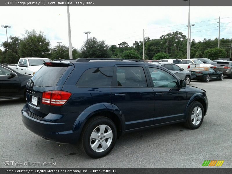 Contusion Blue Pearl / Black 2018 Dodge Journey SE