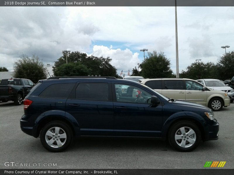 Contusion Blue Pearl / Black 2018 Dodge Journey SE