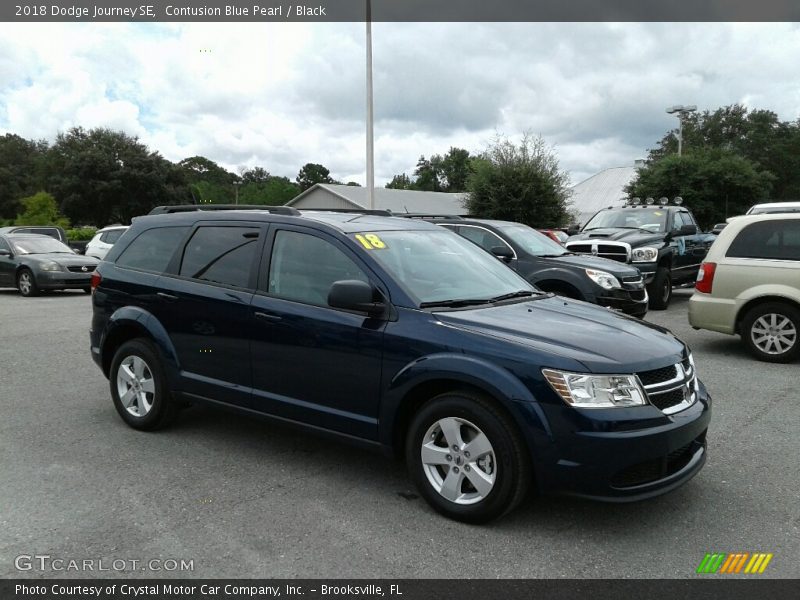 Contusion Blue Pearl / Black 2018 Dodge Journey SE