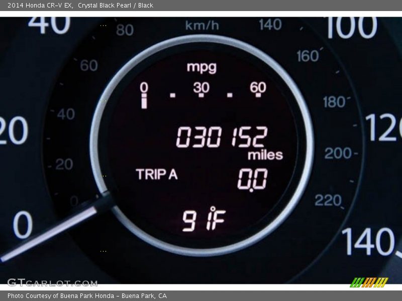 Crystal Black Pearl / Black 2014 Honda CR-V EX