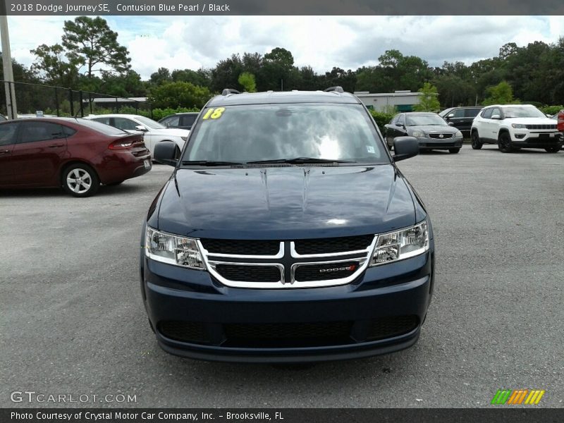 Contusion Blue Pearl / Black 2018 Dodge Journey SE