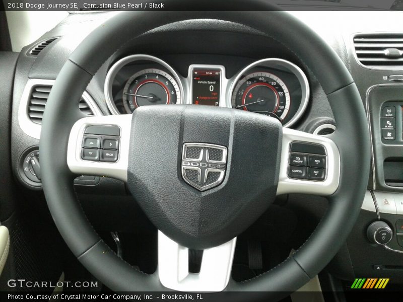 Contusion Blue Pearl / Black 2018 Dodge Journey SE
