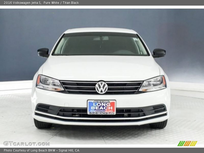 Pure White / Titan Black 2016 Volkswagen Jetta S