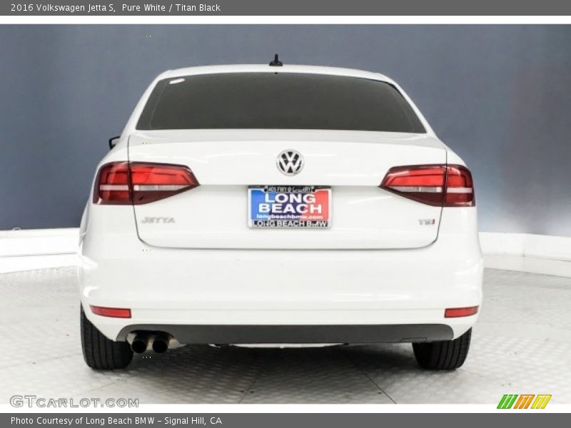 Pure White / Titan Black 2016 Volkswagen Jetta S
