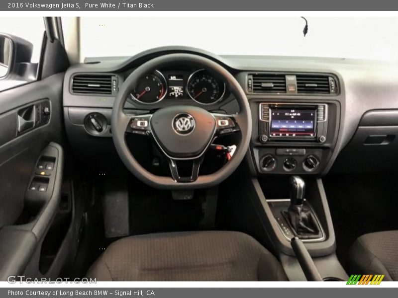 Pure White / Titan Black 2016 Volkswagen Jetta S