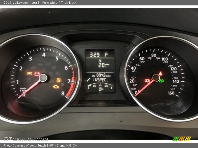 Pure White / Titan Black 2016 Volkswagen Jetta S