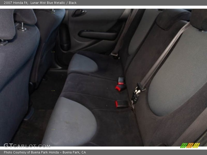 Lunar Mist Blue Metallic / Black 2007 Honda Fit