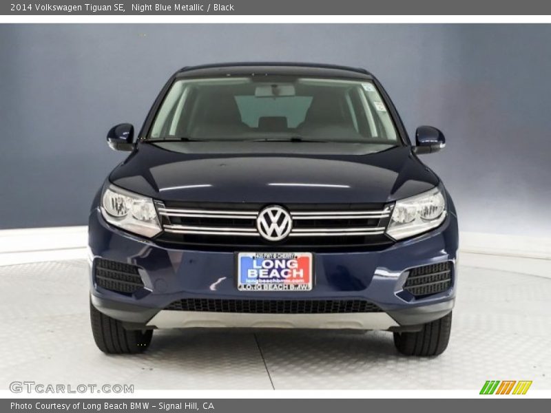 Night Blue Metallic / Black 2014 Volkswagen Tiguan SE