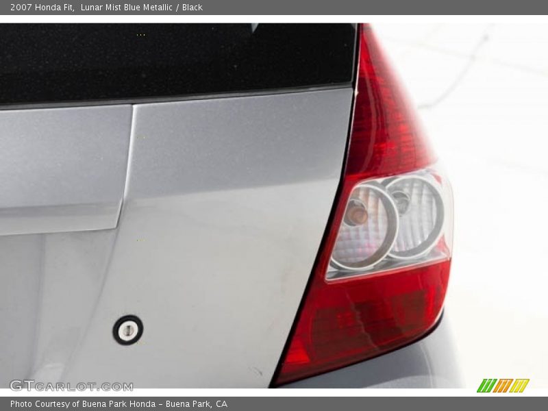 Lunar Mist Blue Metallic / Black 2007 Honda Fit