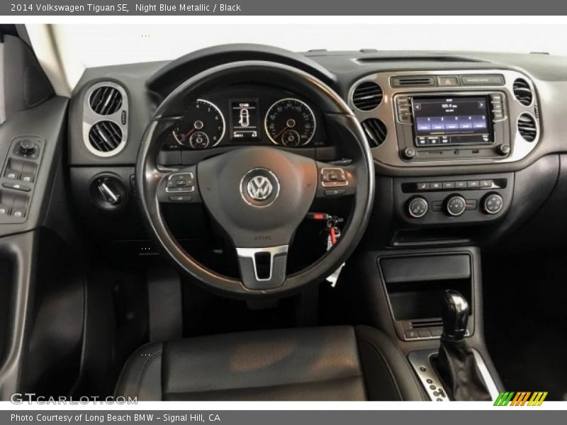 Night Blue Metallic / Black 2014 Volkswagen Tiguan SE