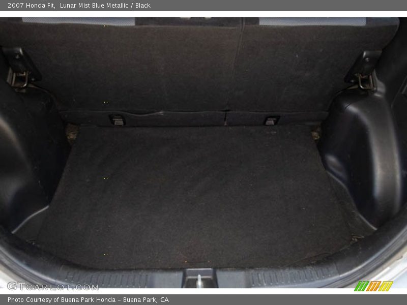 Lunar Mist Blue Metallic / Black 2007 Honda Fit