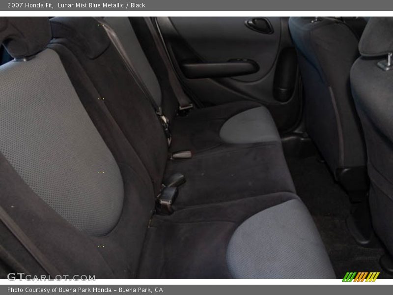 Lunar Mist Blue Metallic / Black 2007 Honda Fit