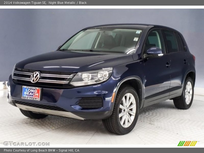 Night Blue Metallic / Black 2014 Volkswagen Tiguan SE