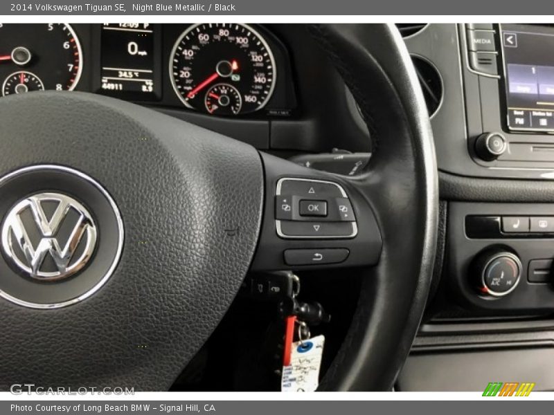 Night Blue Metallic / Black 2014 Volkswagen Tiguan SE