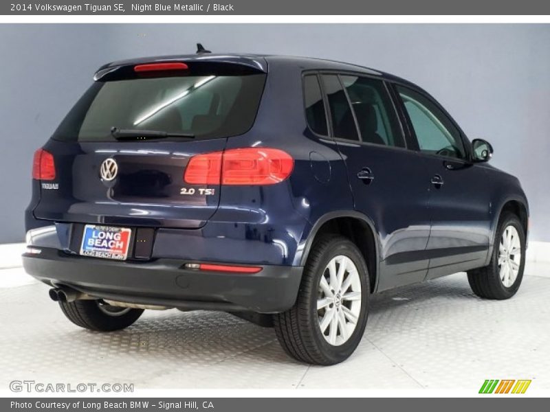 Night Blue Metallic / Black 2014 Volkswagen Tiguan SE