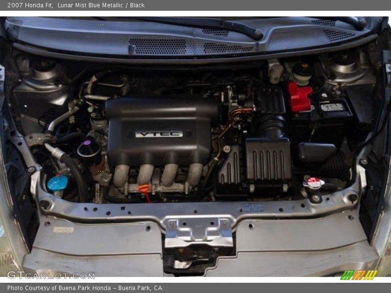 Lunar Mist Blue Metallic / Black 2007 Honda Fit