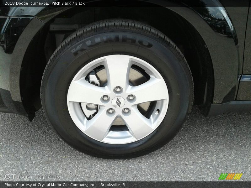 Pitch Black / Black 2018 Dodge Journey SE